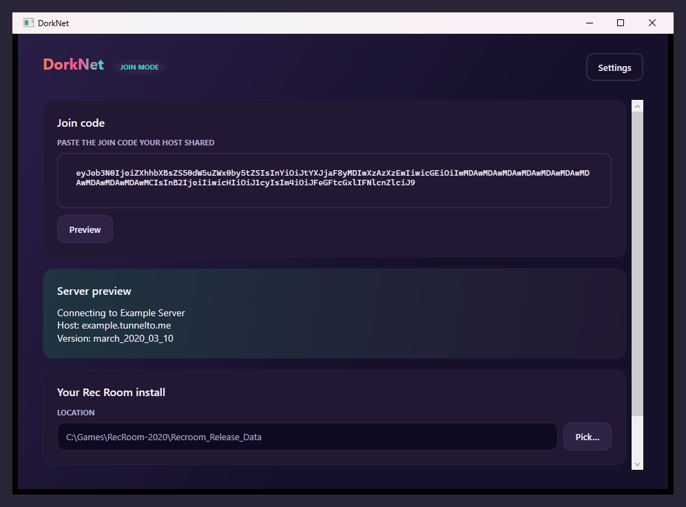 join code preview