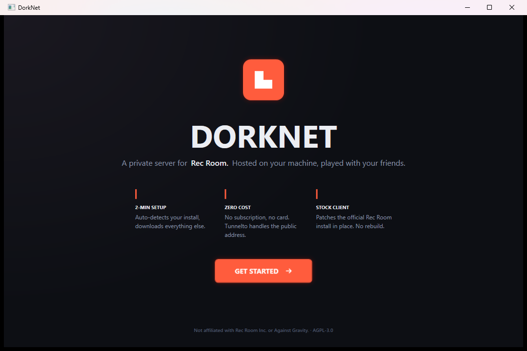 welcome screen